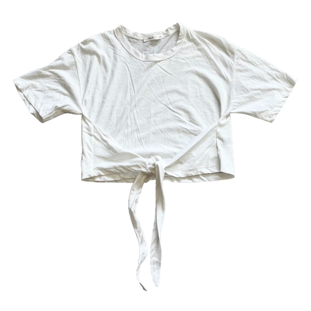A.L.C. Cropped Top w/ Tie Detail Size XS Minimalist Modern Trendy Sexy Chic